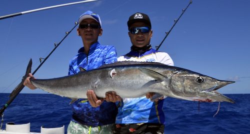 Magnifique wahoo par Yu en pêche a la traîne - www.rodfishingclub.com - Rodrigues - Maurice - Océan Indien