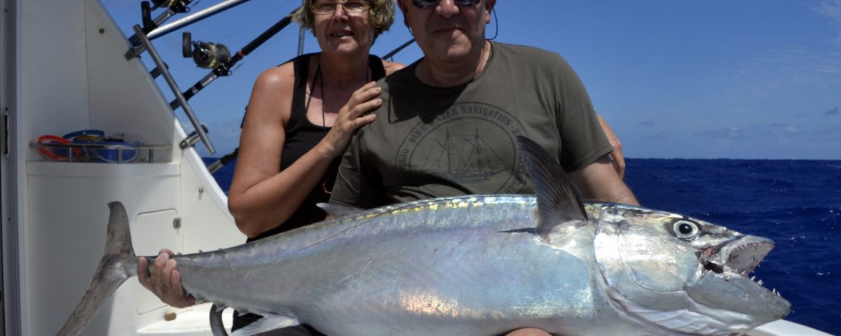 32kg doggy on livebaiting - www.rodfishingclub.com - Rodrigues - Mauritius - Indian Ocean