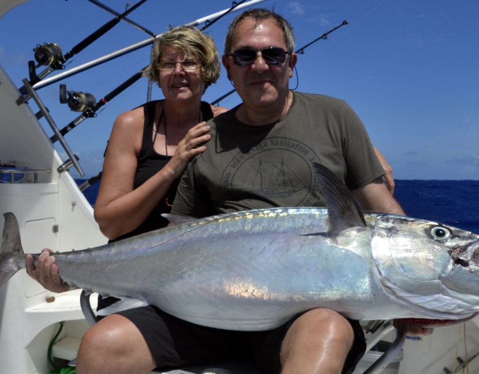 32kg doggy on livebaiting - www.rodfishingclub.com - Rodrigues - Mauritius - Indian Ocean