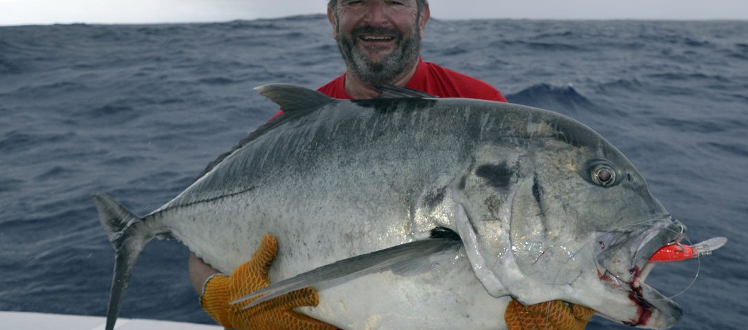 34kg GT on speed pro deep - www.rodfishingclub.com - Rodrigues - Mauritius - Indian Ocean