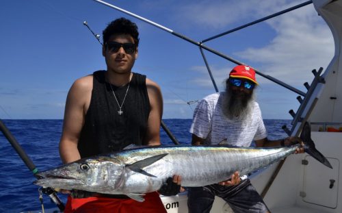 Gros wahoo en pêche a la traîne - www.rodfishingclub.com - Rodrigues - Maurice - Océan Indien