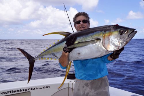 Thon jaune en Heavy spinning pour Claudius - www.rodfishingclub.com - Rodrigues - Maurice - Océan Indien