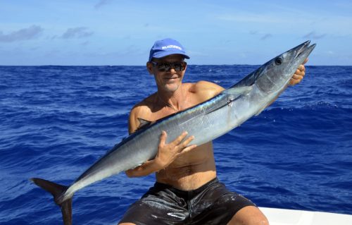 Wahoo en pêche a la traîne par Denis - www.rodfishingclub.com - Rodrigues - Maurice - Océan Indien