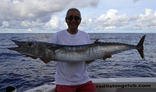 Wahoo on trolling by Gilou - www.rodfishingclub.com - Rodrigues - Mauritius - Indian Ocean