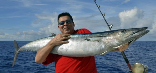 Wahoo pris en pêche a la traîne par Squale - www.rodfishingclub.com - Rodrigues - Maurice - Océan Indien