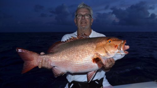 Carpe rouge en pêche a l'appât par Maurice - www.rodfishingclub.com - Rodrigues - Maurice - Océan Indien