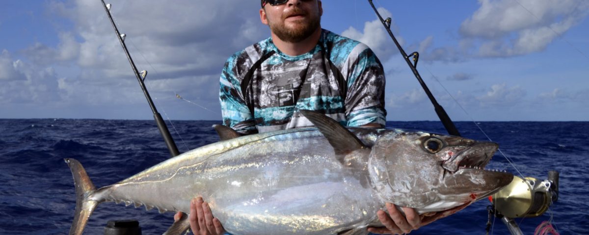 Dogtooth tuna on trolling by Seb - www.rodfishingclub.com - Rodrigues - Mauritius - Indian Ocean