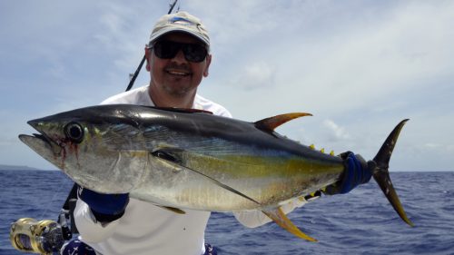 Nice yellowfin tuna on trolling - www.rodfishingclub.com - Rodrigues - Mauritius - Indian Ocean