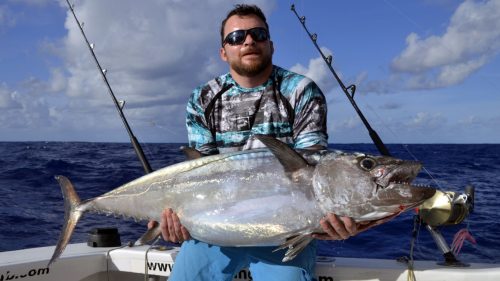 Thon dents de chien en pêche a la traîne par Seb- www.rodfishingclub.com - Rodrigues - Maurice - Océan Indien