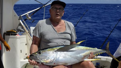 Thon jaune en pêche a la traîne par Maurice - www.rodfishingclub.com - Rodrigues - Maurice - Océan Indien