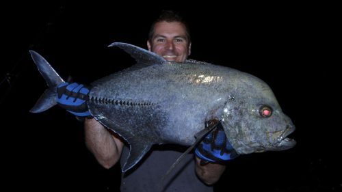 Carangue lugubris en peche au jig - www.rodfishingclub.com - Rodrigues - Maurice - Ocean Indien