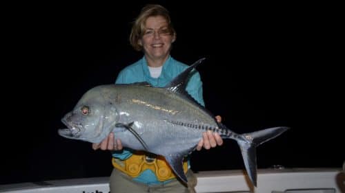 Carangue lugubris en peche a l appat par Christine - www.rodfishingclub.com - Rodrigues - Maurice - Ocean Indien