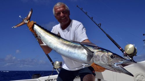 Wahoo en peche a la traine par Mathias - www.rodfishingclub.com - Rodrigues - Maurice - Océan Indien