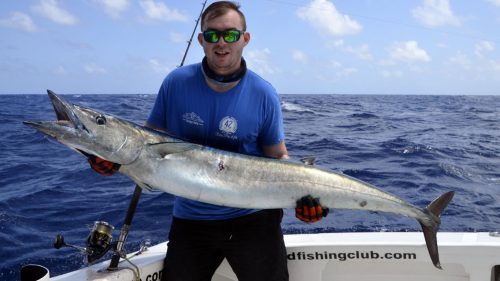 Wahoo on trolling by Anthony - www.rodfishingclub.com - Rodrigues - Mauritius - Indian Ocean