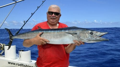 Wahoo on trolling by Daniel - www.rodfishingclub.com - Rodrigues - Mauritius - Indian Ocean