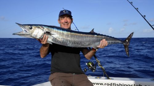 Wahoo on trolling by Marc - www.rodfishingclub.com - Rodrigues - Mauritius - Indian Ocean