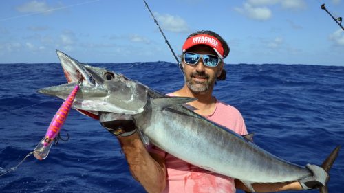 Wahoo sur un Speed Pro Deep Williamson - www.rodfishingclub.com - Rodrigues - Maurice - Océan Indien