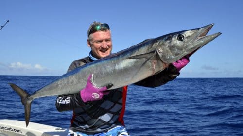 Wahoo on trolling by Laurent - www.rodfishingclub.com - Rodrigues - Mauritius - Indian Ocean