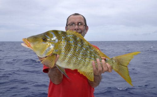 Capitaine en peche au jig par Pascal - www.rodfishingclub.com - Rodrigues - Maurice - Océan Indien