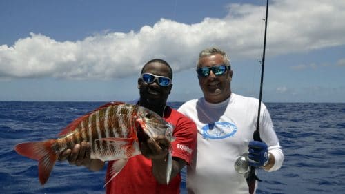 Dame berri en slow jigging - www.rodfishingclub.com - Rodrigues - Maurice - Océan Indien