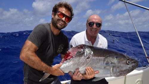 Doggy cut by shark for Philippe - www.rodfishingclub.com - Rodrigues - Mauritius - Indian Ocean