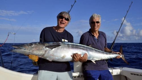 Gros wahoo en peche a la traine - www.rodfishingclub.com - Rodrigues - Maurice - Océan Indien