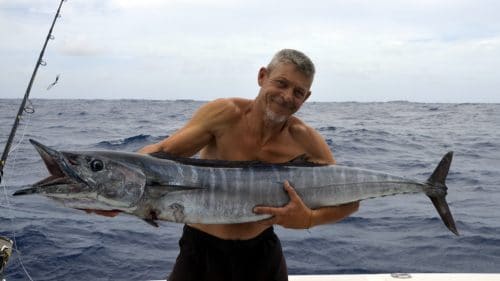 Wahoo en peche a la traine par Denis - www.rodfishingclub.com - Rodrigues - Maurice - Océan Indien