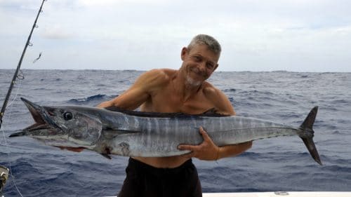 Wahoo on trolling by Denis - www.rodfishingclub.com - Rodrigues - Mauritius - Indian Ocean