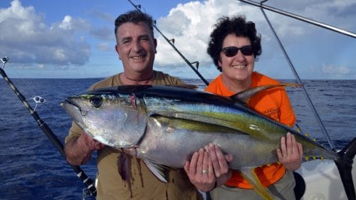 Big yellowfin tuna on trolling - www.rodfishingclub.com - Rodrigues - mauritius - indian ocean