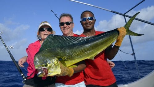 Dorade en peche a la traine - www.rodfishingclub.com - Rodrigues - Maurice - Océan Indien