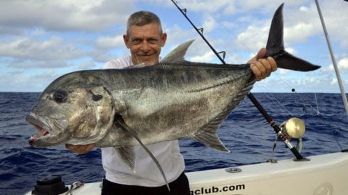 Belle GT en peche a l appat par Denis - www.rodfishingclub.com - Rodrigues - Maurice - Océan Indien