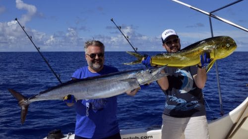 Wahoo and dorado on trolling - www.rodfishingclub.com - Rodrigues - Mauritius - Indian Ocean