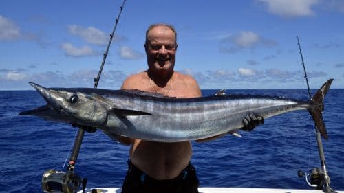 Wahoo on trolling by Christian - www.rodfishingclub.com - Rodrigues - Mauritius - Indian Ocean