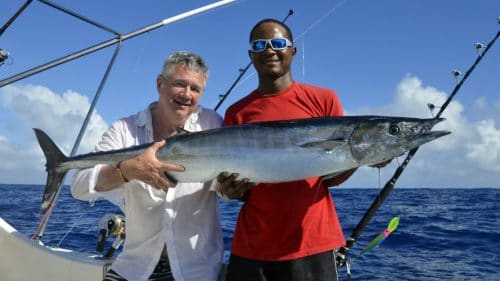 Wahoo on trolling by Patrice - www.rodfishingclub.com - Rodrigues - Mauritius - Indian Ocean