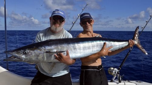Big wahoo on trolling by Denis - www.rodfishingclub.com - Rodrigues - Mauritius - Indian Ocean