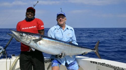 40kg wahoo on trolling - www.rodfishingclub.com - Rodrigues - Mauritius - Indian Ocean