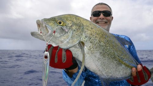 Bluefin trevally on slow jigging by Chetib - www.rodfishingclub.com - Rodrigues - Mauritius - Indian Ocean