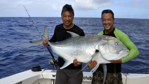 Carangue ignobilis de 39kg en peche au jig - www.rodfishingclub.com - Rodrigues - Maurice - Océan Indien