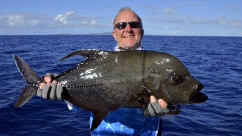 Carangue lugubris en peche au jig par Marc - www.rodfishingclub.com - Rodrigues - Maurice - Océan Indien