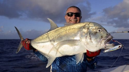 GT released on slow jigging by Chetib - www.rodfishingclub.com - Rodrigues - Mauritius - Indian Ocean