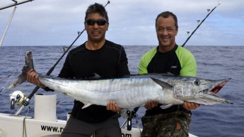 Gros wahoo en peche a la traine - www.rodfishingclub.com - Rodrigues - Maurice - Océan Indien