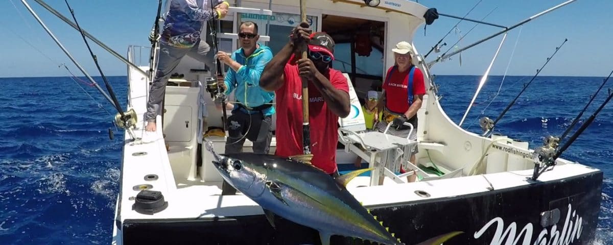 Nice yellowfin tuna on X Rap heavy spinning - www.rodfishingclub.com - Rodrigues - Mauritius - Indian Ocean