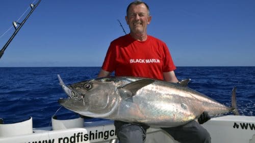 Thon dents de chien 36kg sur rapala X Rap 40 - www.rodfishingclub.com - Rodrigues - Maurice - Océan Indien