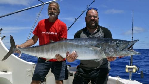 Wahoo de 33kg en peche a la traine - www.rodfishingclub.com - Rodrigues - Maurice - Océan Indien