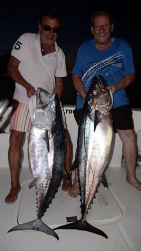 Doublé de thon dents de chien en peche a l appat - www.rodfishingclub.com - Rodrigues - Maurice - Océan Indien