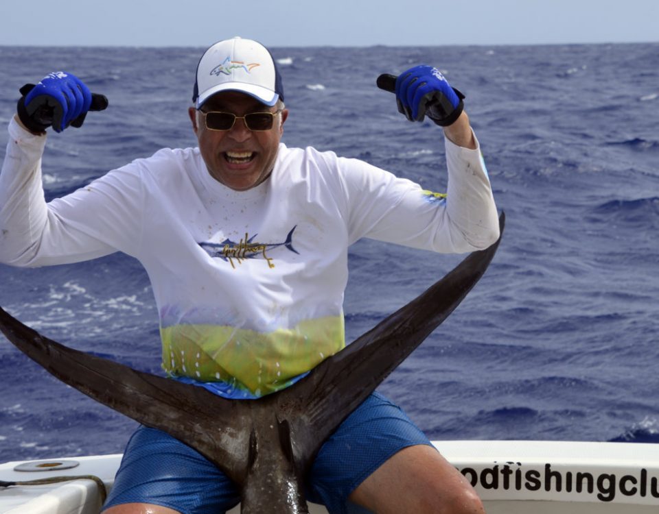 Pêcheur heureux - www.rodfishingclub.com - Rodrigues - Maurice - Océan Indien