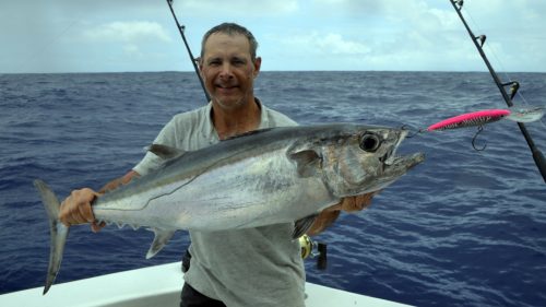 Thon dents de chien en peche a la traine par Eric - www.rodfishingclub.com - Rodrigues - Maurice - Océan Indien