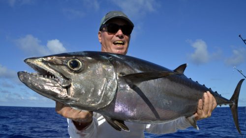 Thon dents de chien en peche a la traine par Jonas - www.rodfishingclub.com - Rodrigues - Maurice - Océan Indien