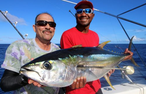 Thon jaune en peche a la traine par Sumanth - www.rodfishingclub.com - Rodrigues - Maurice - Océan Indien