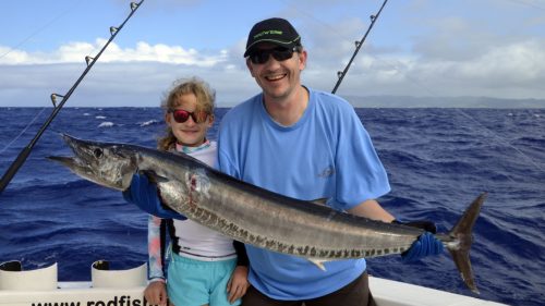 Wahoo en peche a la traine par Chloe - www.rodfishingclub.com - Rodrigues - Maurice - Océan Indien